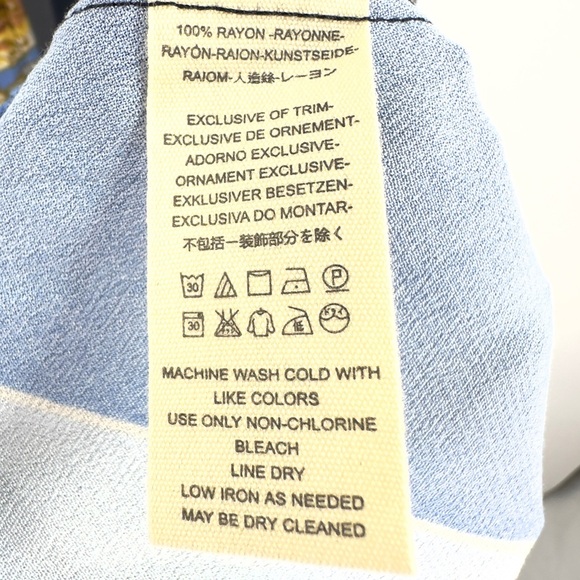 Free People Beat Of My Heart Tunic Top Mini Dress Size S Blue Floral Halter NWT - Picture 9 of 12